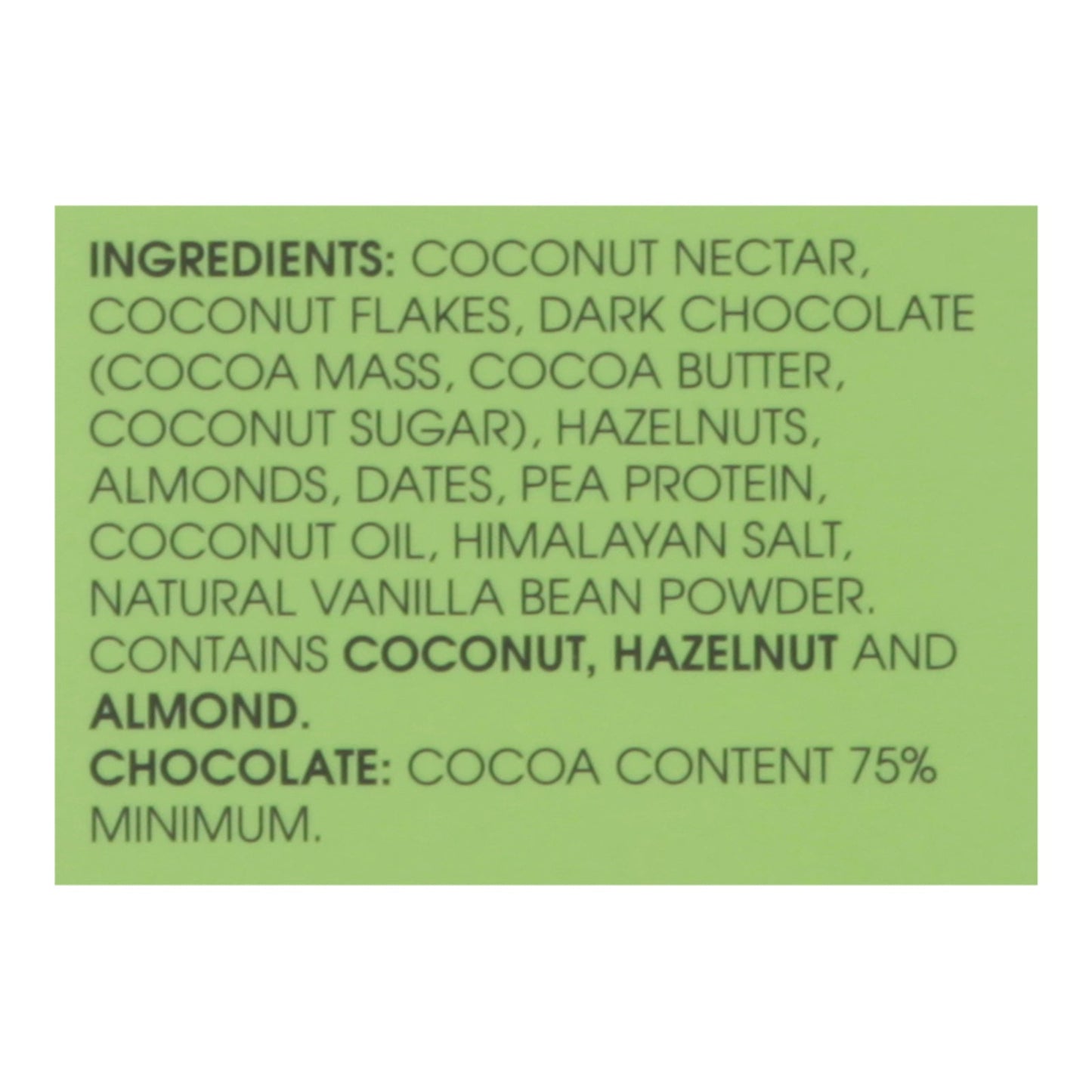 Freakin' Wholesome Bites Coconut Dark Chocolate, 10 Pack – 2.82 Oz Per Pack