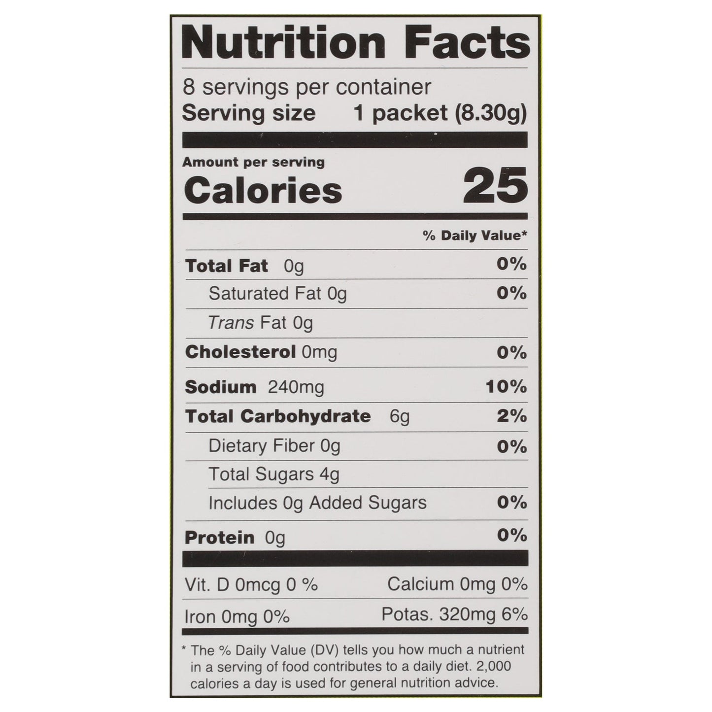 Cure Hydration Electrolyte Drink Mix, Lime - 0.29 Ounces, Case of 8