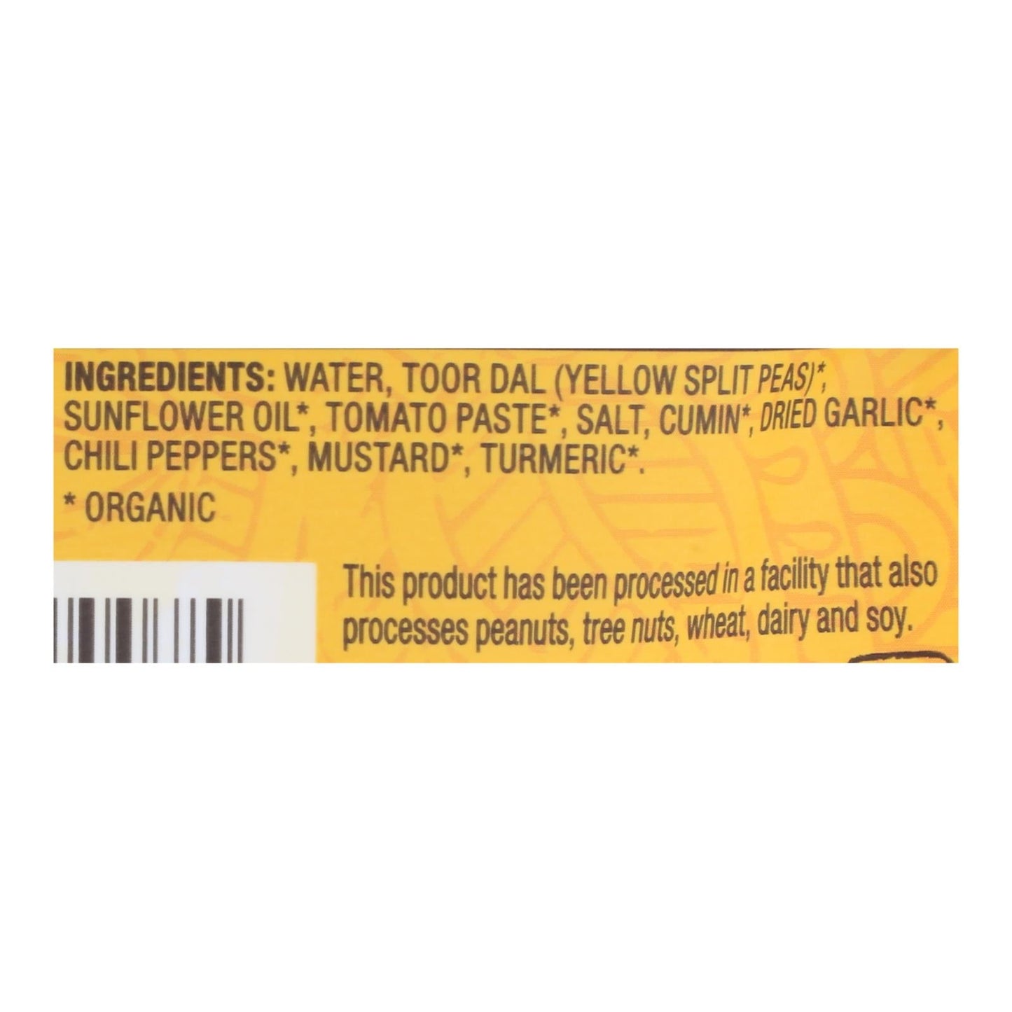Tasty Bite Organic Lentils, Spicy Tomato & Red Chili Curry, Case of 6 - 10 oz