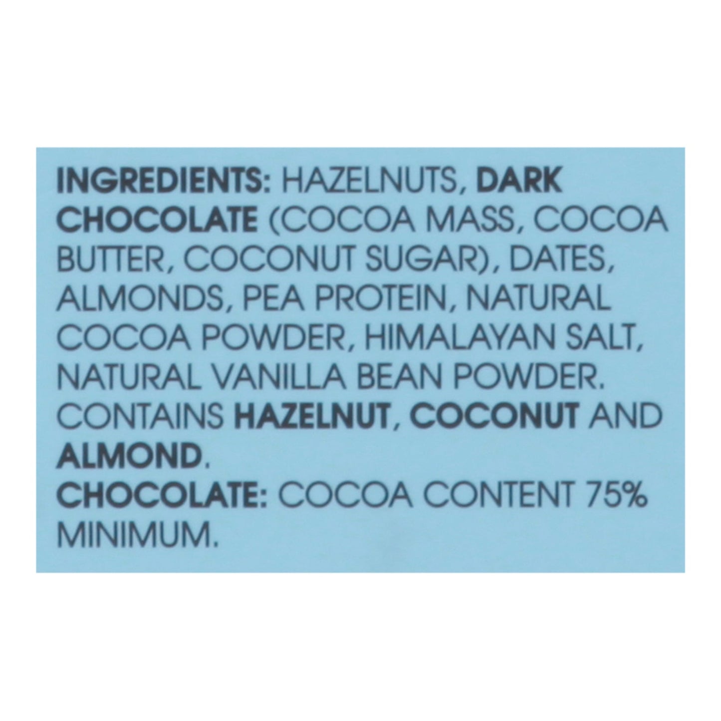 Freakin' Wholesome Dates Hazelnut Dark Chocolate, Case of 10 (2.82oz Each)