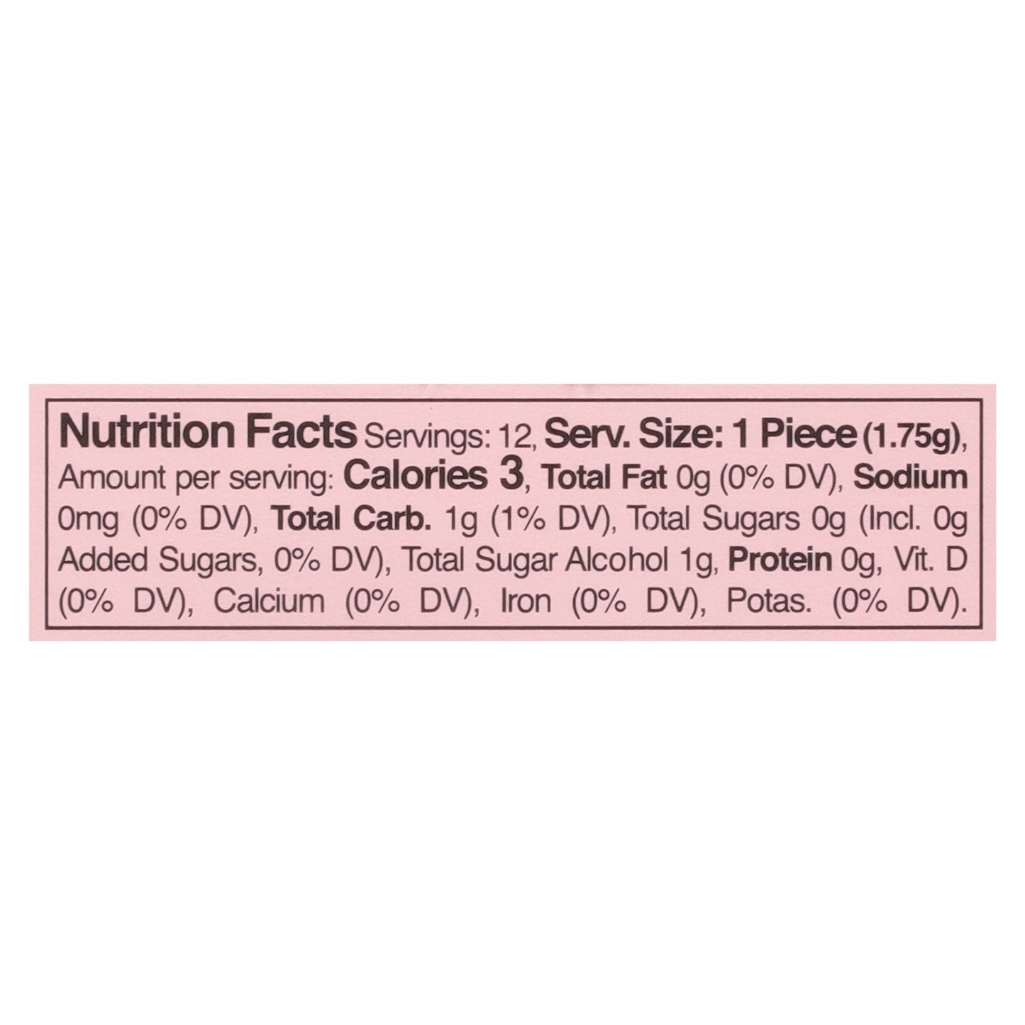 Raspberry Refresh Gum - 12 Count - 12-Pack
