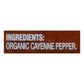 Simply Organic Cayenne Pepper, Organic, Case of 6 - 2.89 oz