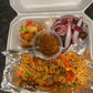 Noodles,Shrimps with Beef Suya
