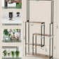 5-Tier Metal Display Shelf with LED Lights