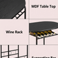 3-Piece Dining Set for 2 – Minimalist Wooden Table + 2 Metal Frame Chairs