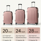 Multi Color - 3PCs Luggage Set 20/24/28 Inch Hard Shell Spinner with TSA Lock