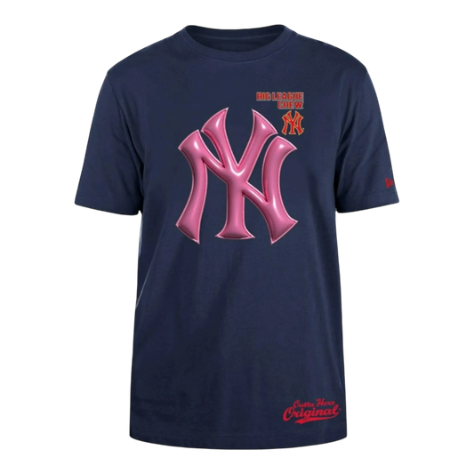 New Era x Big League Chew Men New York Yankees T-Shirt Cream