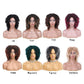 6" Short Dreadlock Wig | Curly Twisted Braid | Heat Resistant Synthetic Wig | Black & Brown