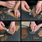 2-Piece Rounded and Angled Leather Knife Set