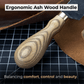 2-Piece Straight and Round (Half Moon) Leather Knife Set