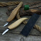 2-Piece Wood Carving Knife Set with Leather Strop