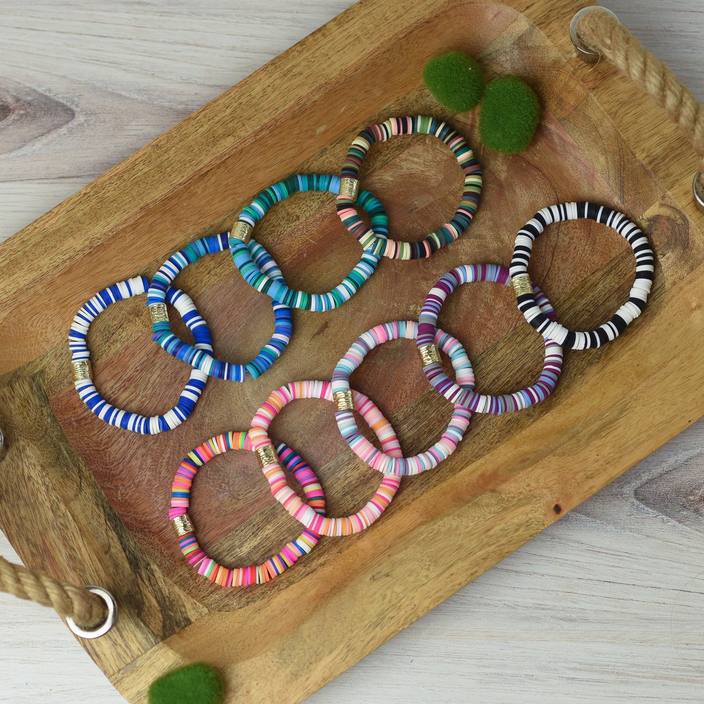 Kendra Silicone Disc Stretch Bracelet