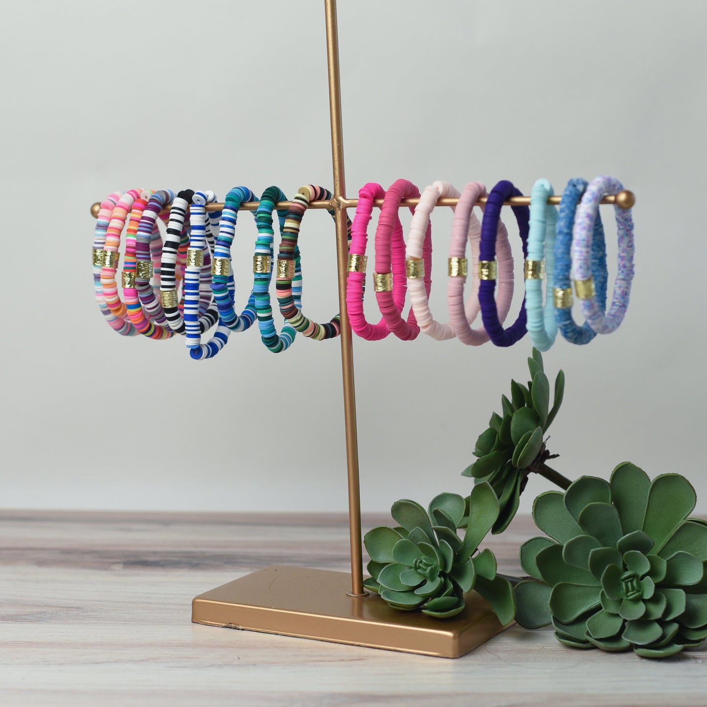 Kendra Silicone Disc Stretch Bracelet
