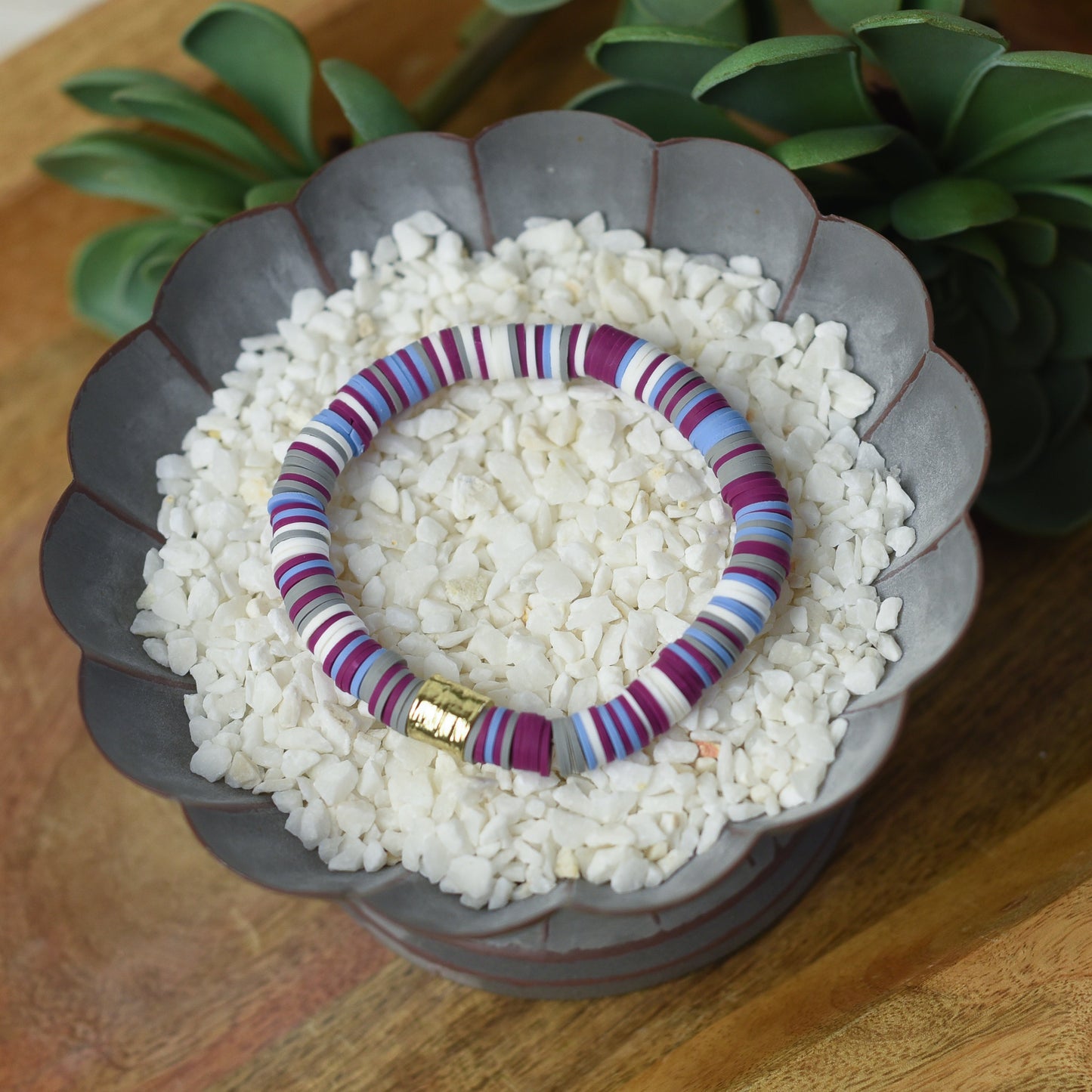 Kendra Silicone Disc Stretch Bracelet