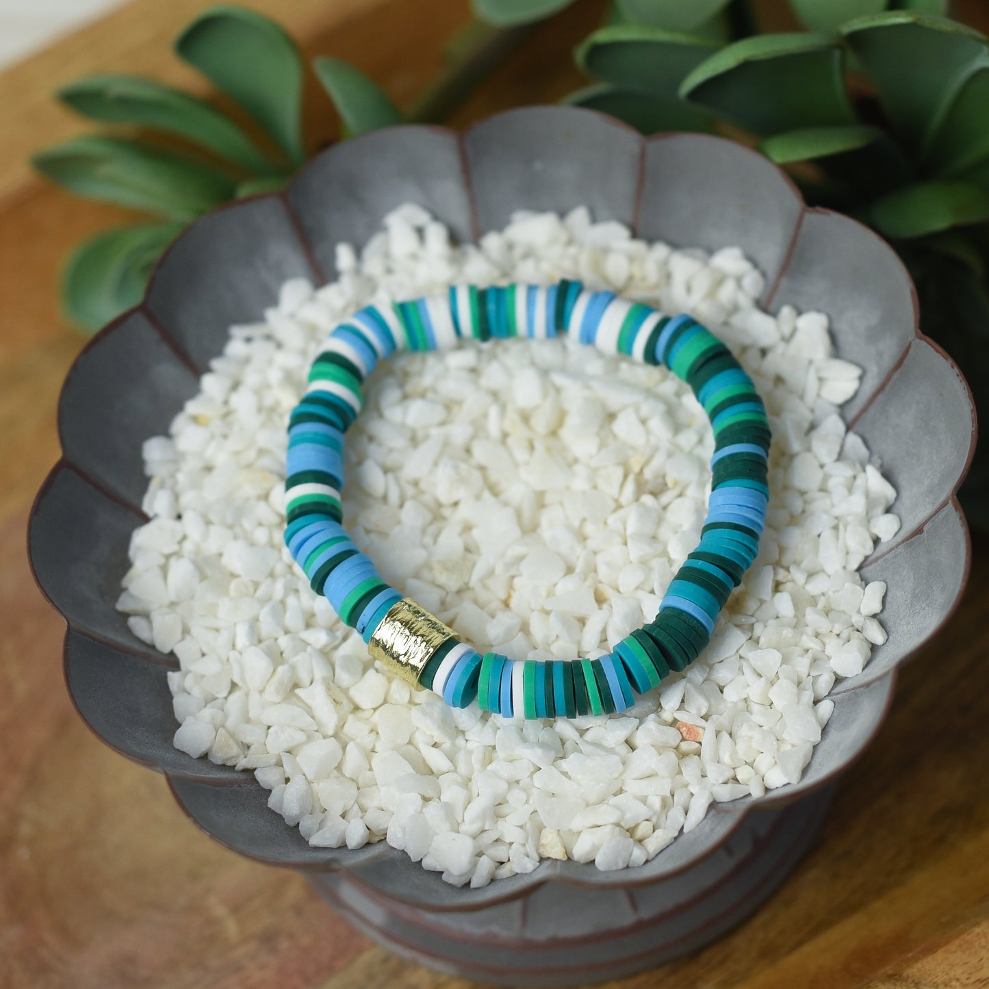 Kendra Silicone Disc Stretch Bracelet