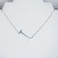 Large Letter / Initial Necklace In Silver
