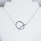 Large Letter / Initial Necklace In Silver
