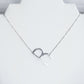 Large Letter / Initial Necklace In Silver