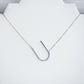 Large Letter / Initial Necklace In Silver