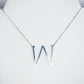 Large Letter / Initial Necklace In Silver