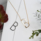 Large Letter / Initial Necklace in Gold