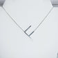 Large Letter / Initial Necklace In Silver