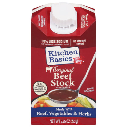 Kitchen Basics Beef Stock, 8.25 oz., Pack of 12