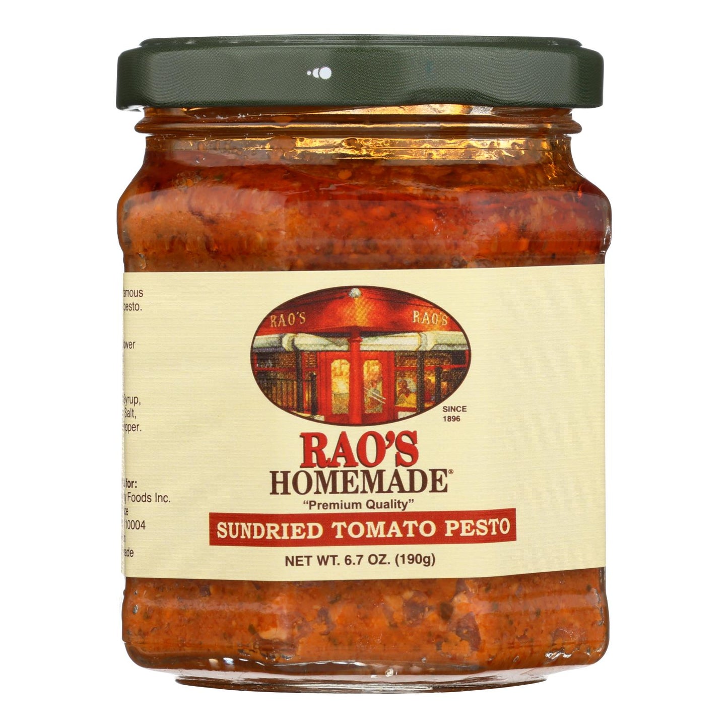 Raos Sun Dried Tomato Pesto 6.7 oz Pack of 6