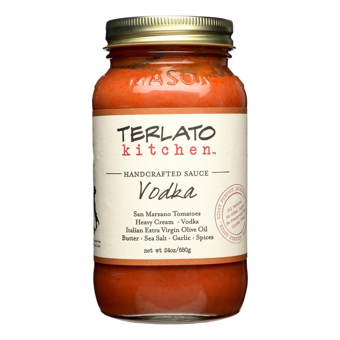 Terlato Kitchen Handcrafted Vodka Sauce - 24 Oz - Pack of 6