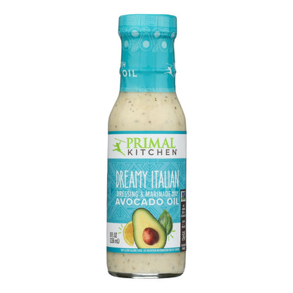 Primal Kitchen Avocado Oil Dressing & Marinade, Dreamy Italian, 8 oz, Pack of 6