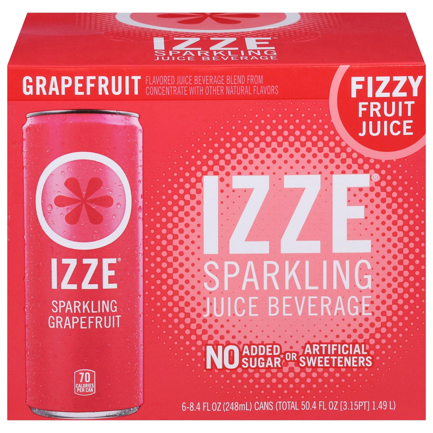 Izze Sparkling Grapefruit Drink, 4  of 6/8.4 Fl Oz