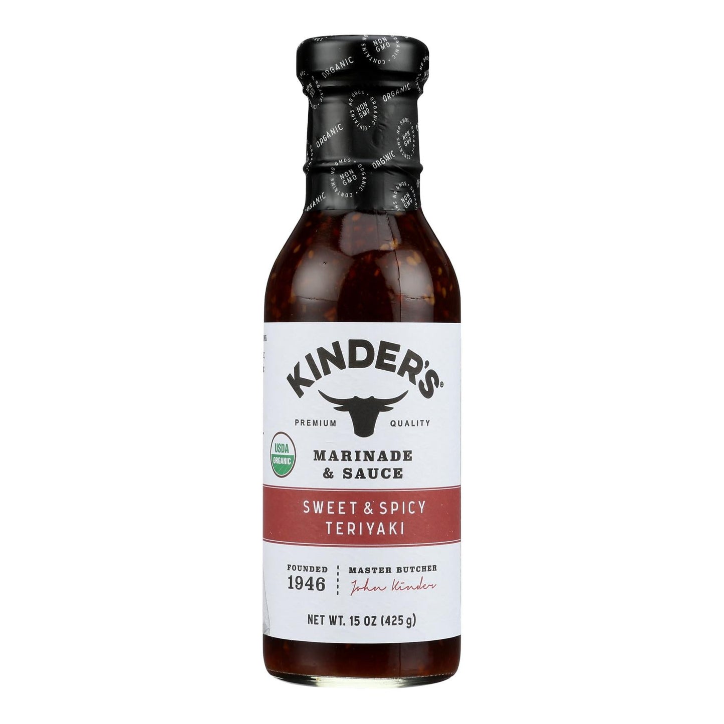 Kinder's Organic Sweet & Spicy Marinade - (Pack of 6) - 15 Fl Oz - Gluten-Free
