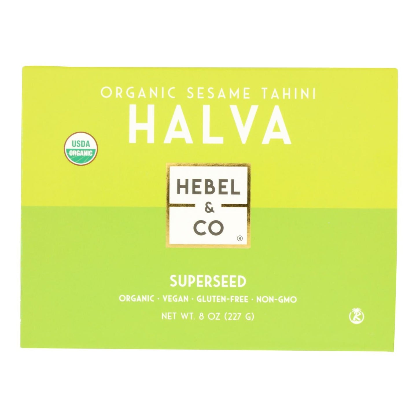 Hebel & Co. Halva Organic Superseed 8 oz - 12 Count Case - Gluten-Free Snack