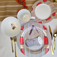 Prestigious Cloth Porcelain (Aso Oke)  (16pcs SET)