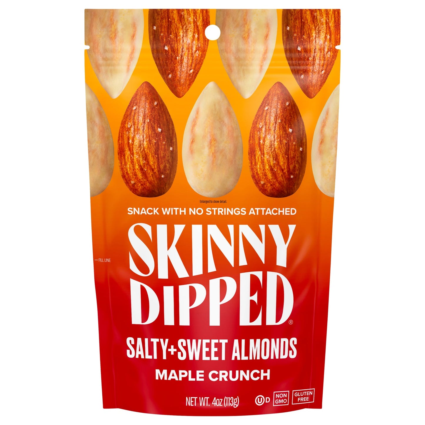 Skinnydipped Almonds, Maple Crunch Flavor – 4 oz (Case of 10)