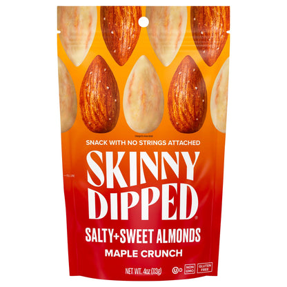 Skinnydipped Almonds, Maple Crunch Flavor – 4 oz (Case of 10)