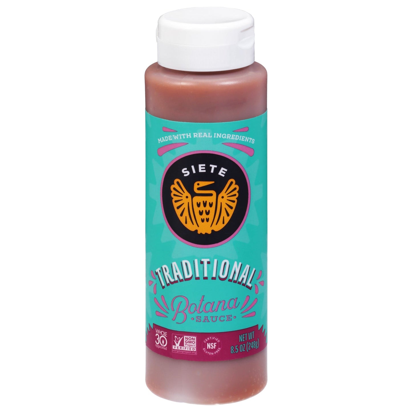Siete Botana Traditional Hot Sauce - 8 oz (Pack of 8)