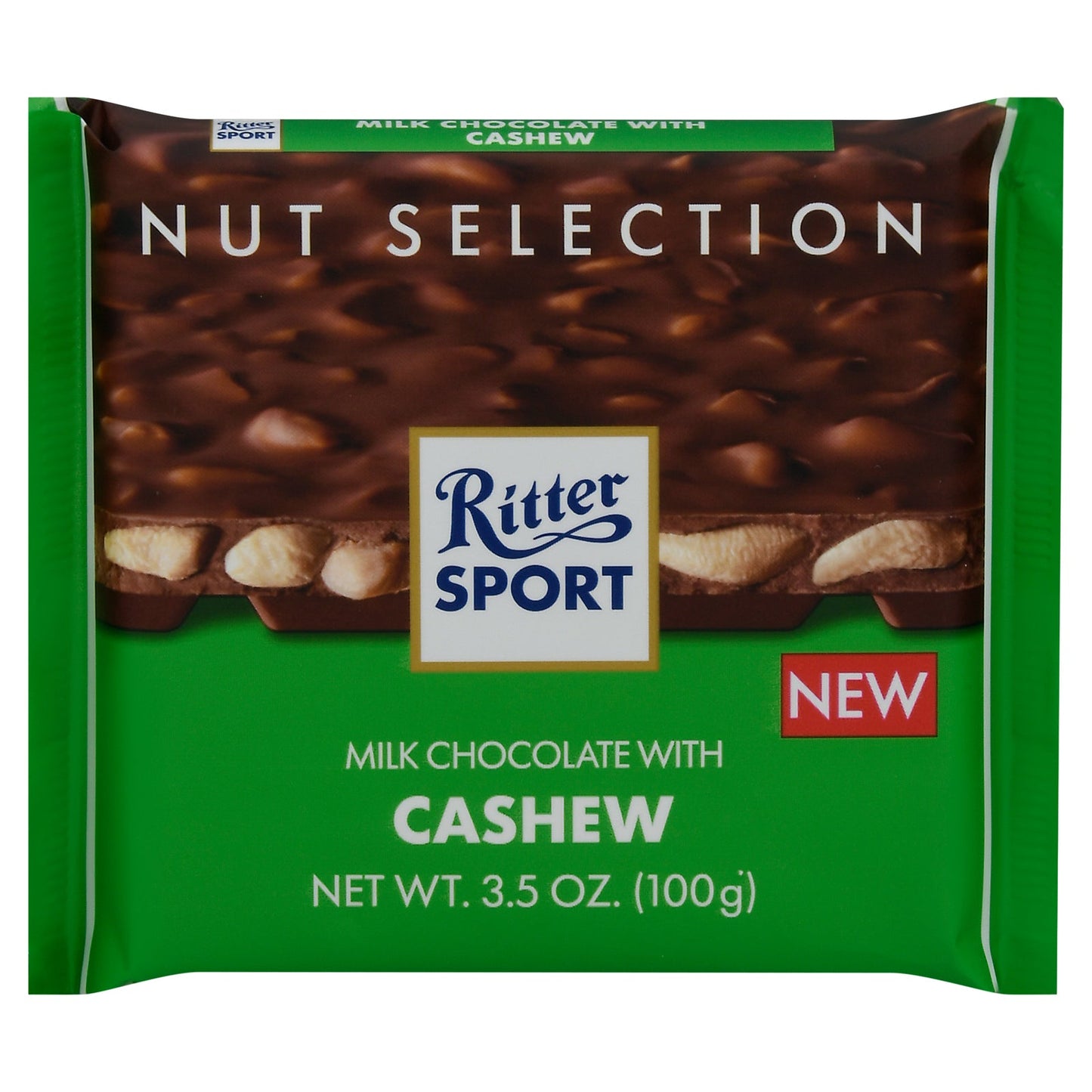 Ritter Sport Milk Chocolate Cashew - 12 x 3.5 Oz Bars