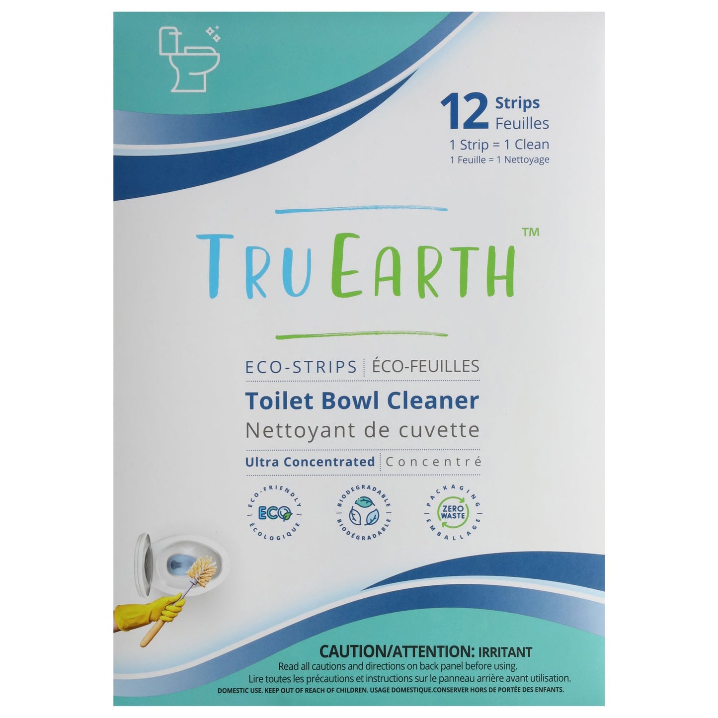 Tru Earth Toilet Bowl Cleaner Eco-Strips - 12 Count