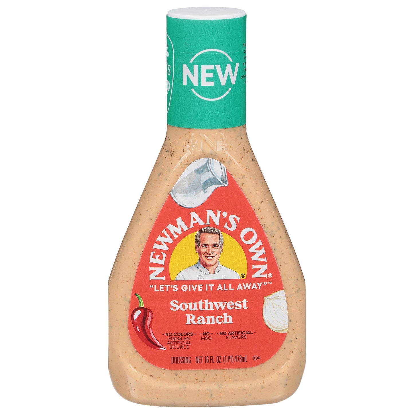 Newman's Own Southwest Ranch Dressing, 6 x 16 fl oz