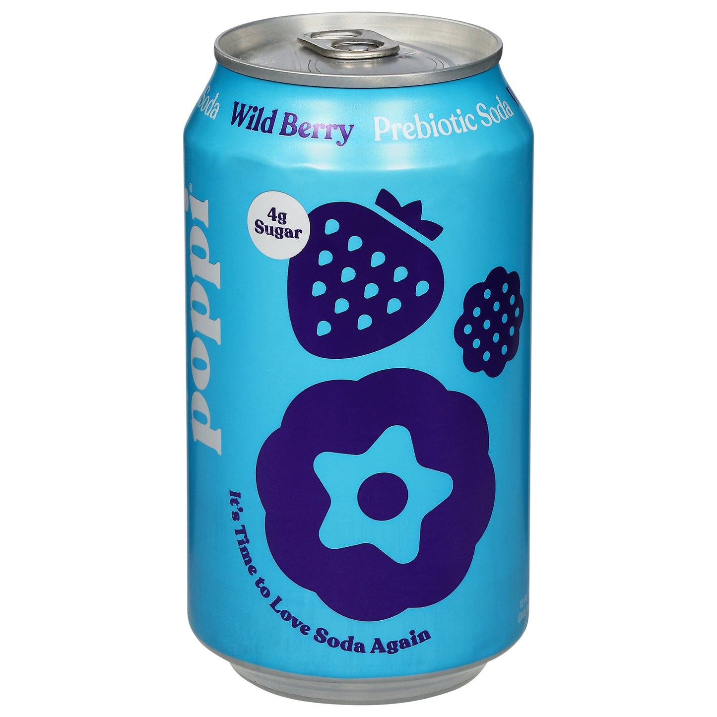 Poppi Prebiotic Soda, Wild Berry, 12 fl oz  (12 Pack) - Gut Healthy & Delicious