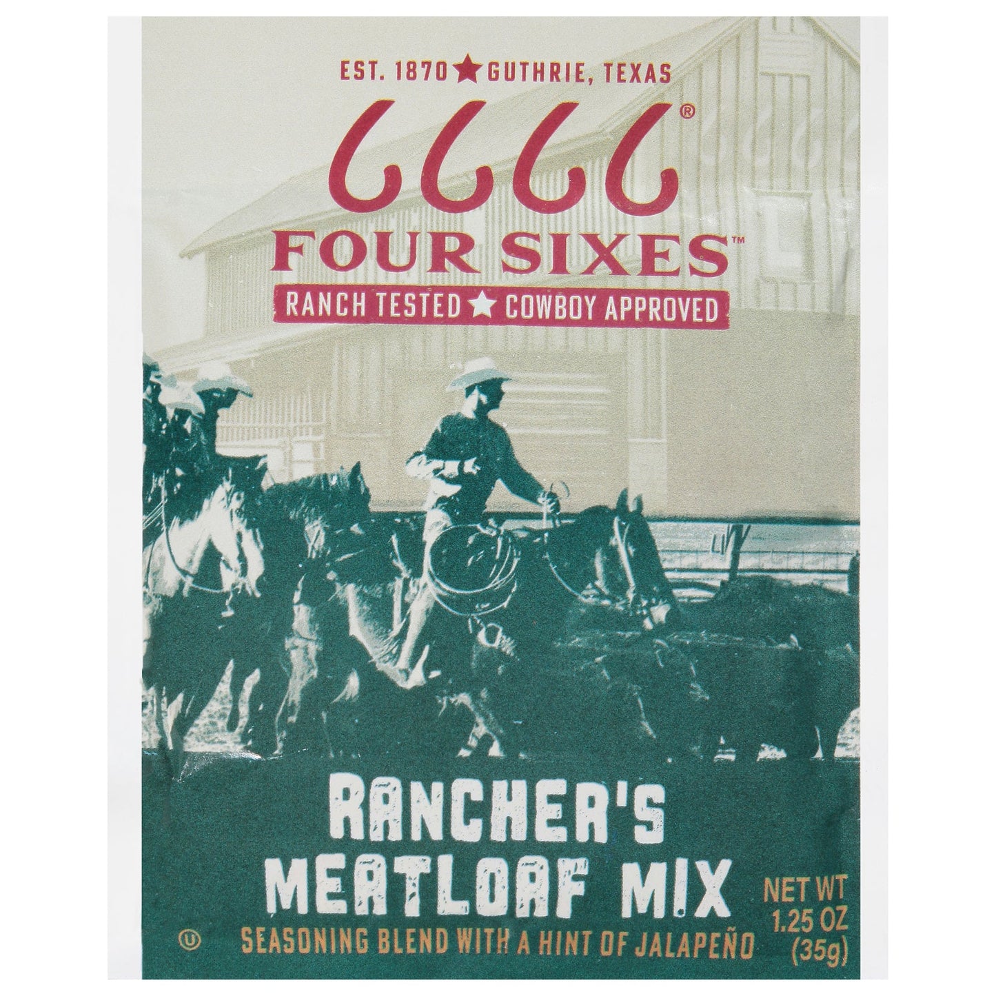 Four Sixes Ranchers Meatloaf, 12 x 1.25 oz - Individual Meatloaf Portions