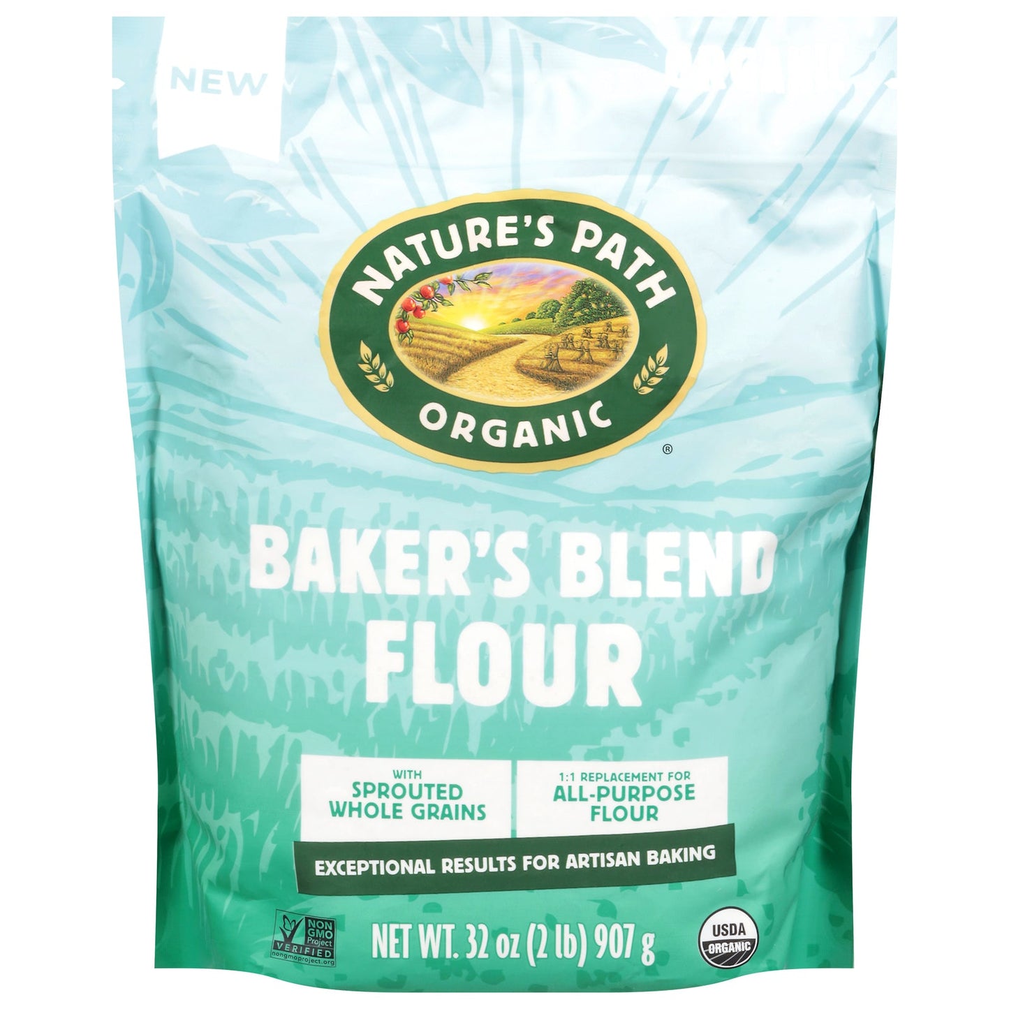 Nature's Path Organic Baker's Blend Flour, 32 oz, Pack of 4