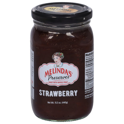 Melinda's Strawberry Preserves 15.5 Oz Pack of 6
