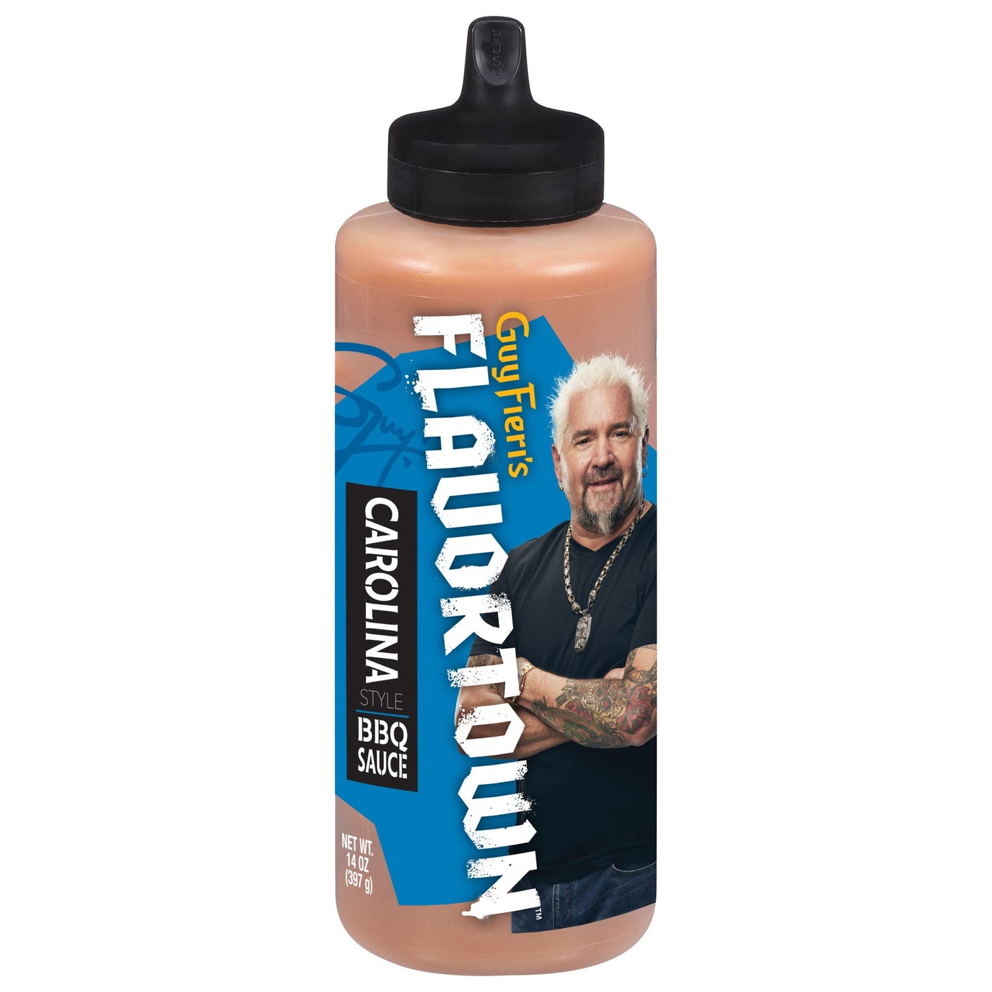 Flavortown Sauce Carolina BBQ (Pack of 6) - 14 oz  - Tangy Vinegar BBQ Sauce