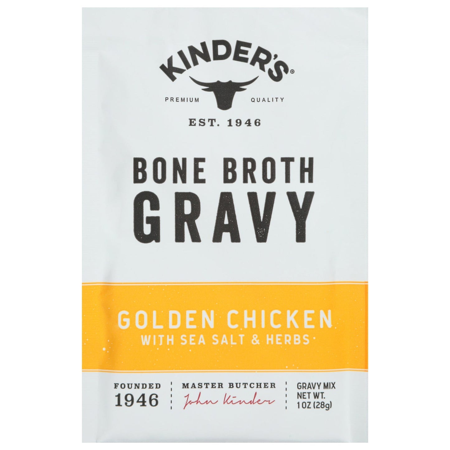Kinder's Chicken Gravy Mix with Bone Broth, 15 x 1 oz Pack