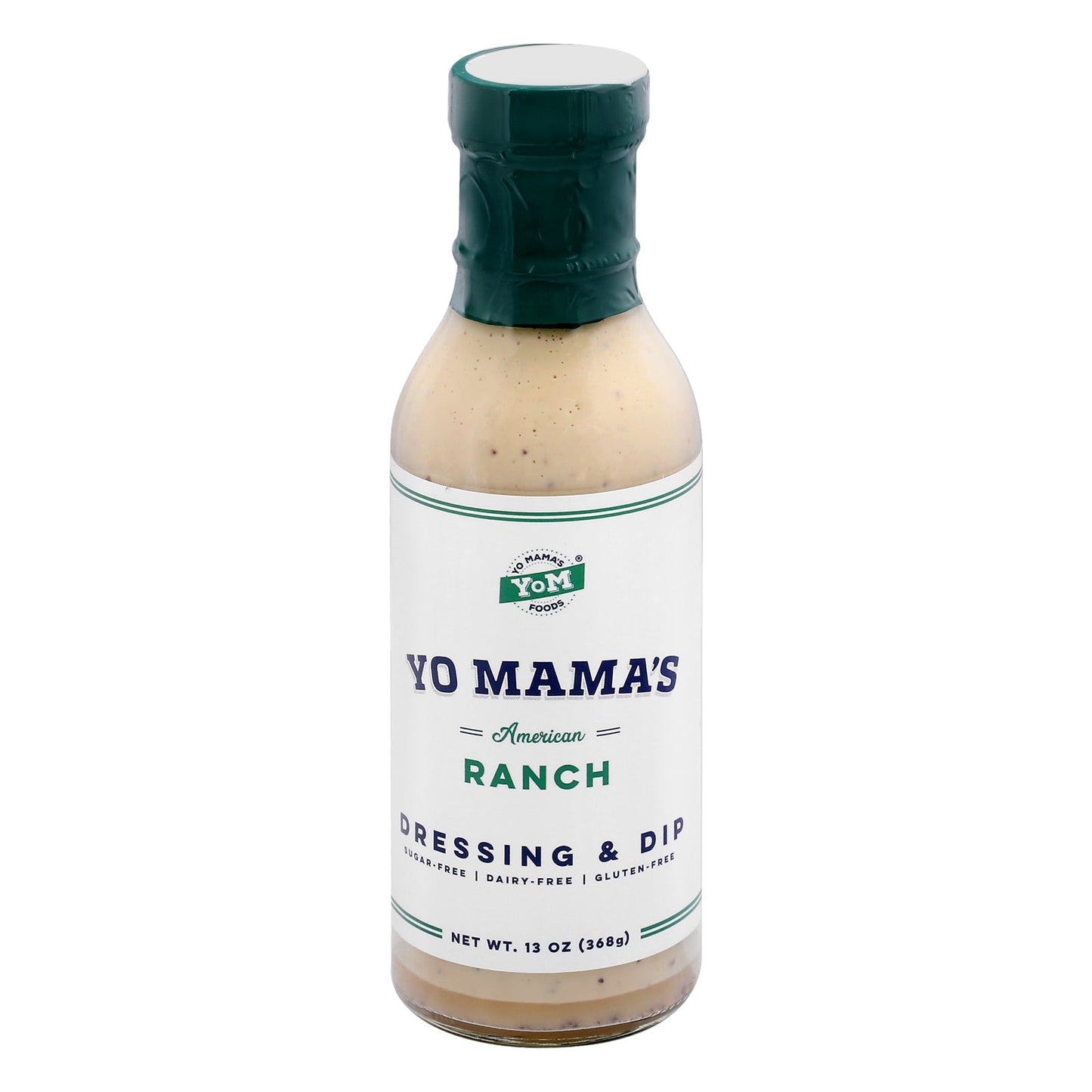 Yo Mama's Foods American Ranch Dressing - 6 x 13 Oz  - Creamy, Classic Flavor