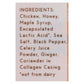The New Primal Snack Mates Chicken Maple - Case of 8, 2.5 Oz