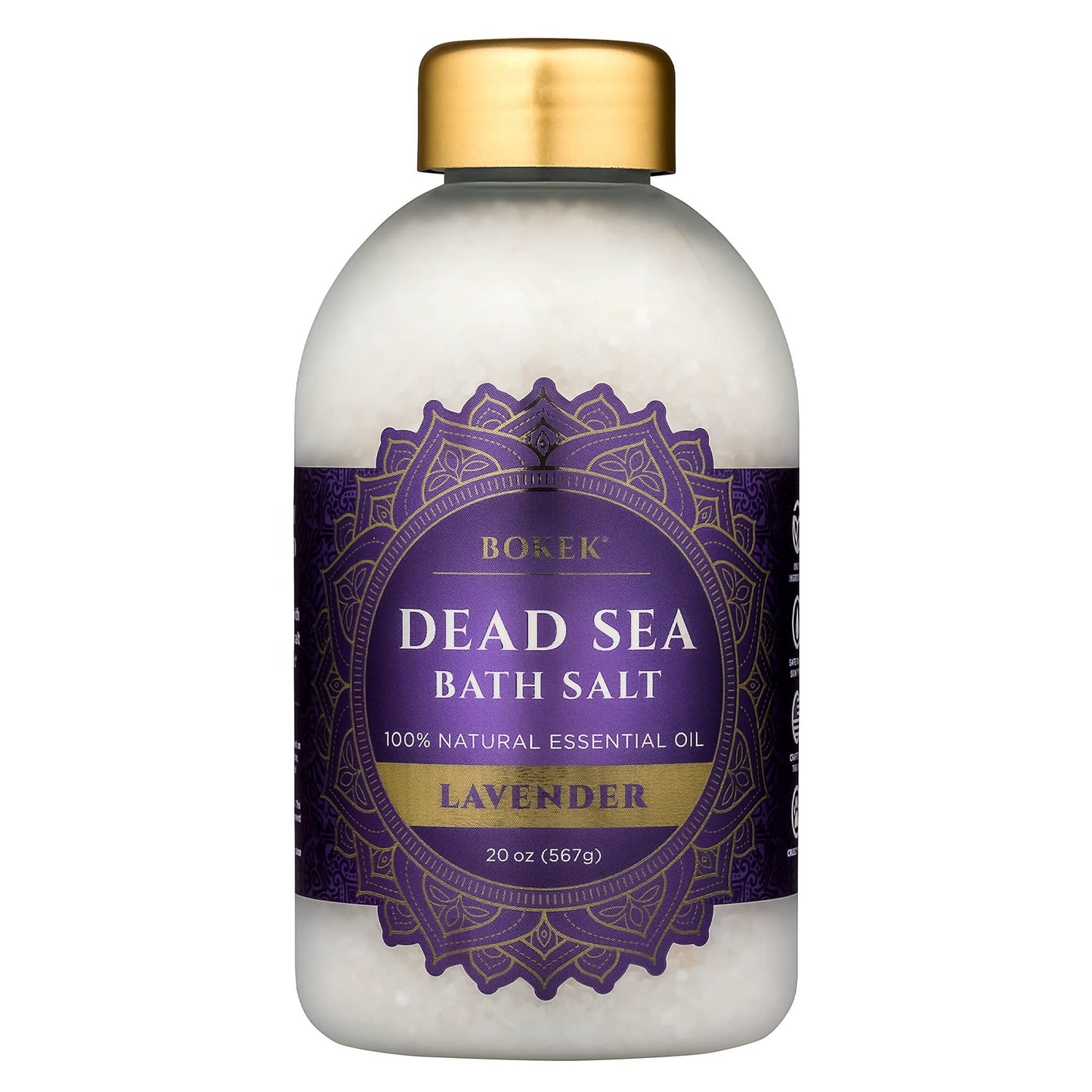 Bokek Dead Sea Lavender Bath Salt, 1 x 21oz Pack