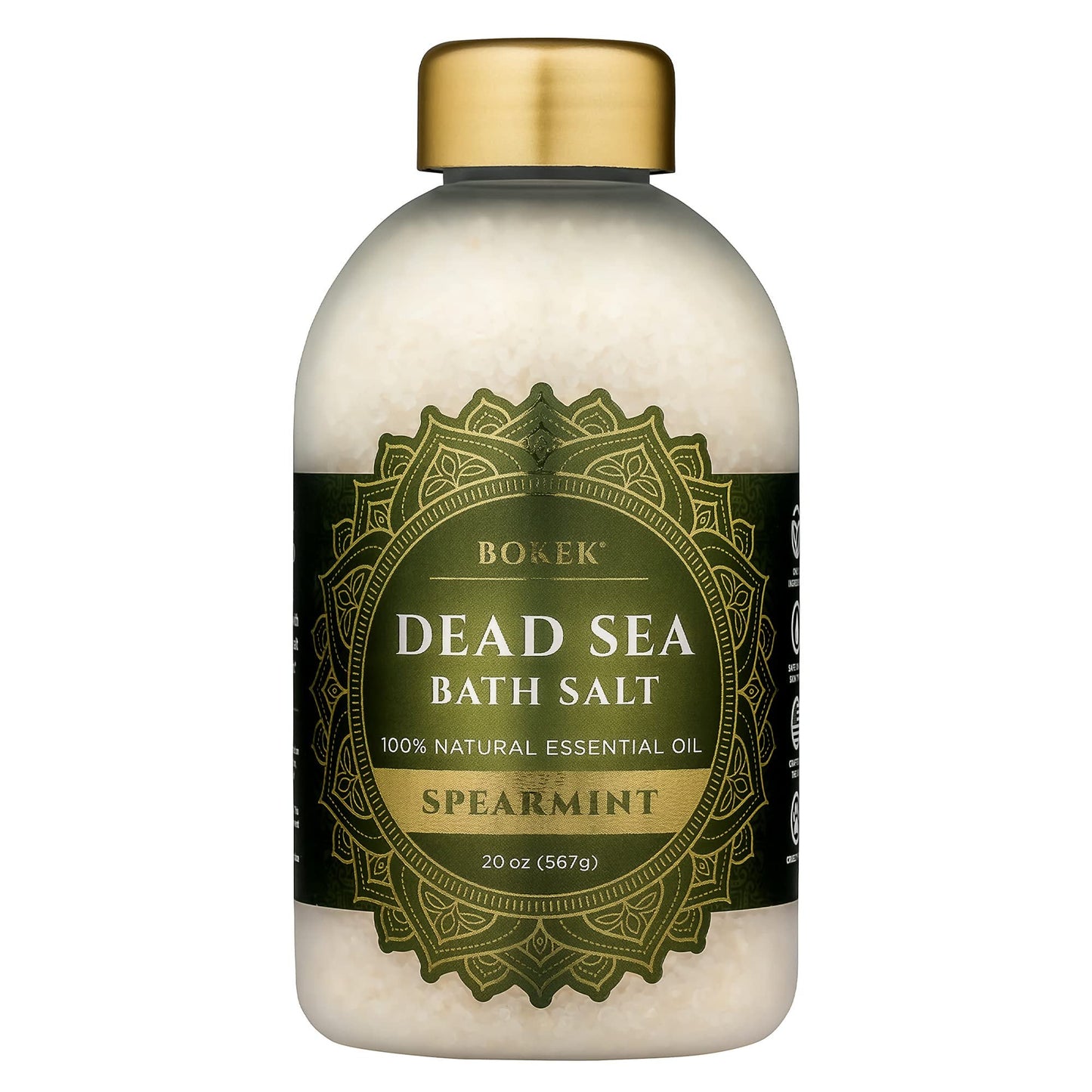 Bokek Dead Sea Bath Salt with Spearmint, 21 oz.
